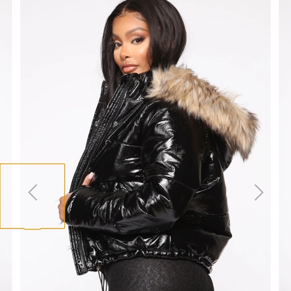 Fashion nova "baby its cold outside puffer jacket